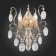 Sconces st. SL846.201.02. OoreCchini. 2x40 watts, E14, 25.5x38 cm, golden color