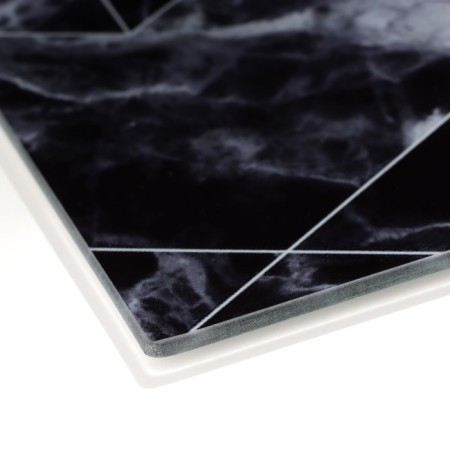 Ground glass board "Black marble", 20x30 cm-5