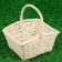 Wicker basket, willow, 27 × 22 × h14 (27) cm,