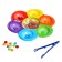 Sorter "Mishkina Conflows", 6 colors, with tweezers, according to the Montessori methodology