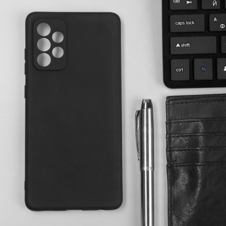 Innovation cover, for Samsung Galaxy A72, silicone, matte, black-5