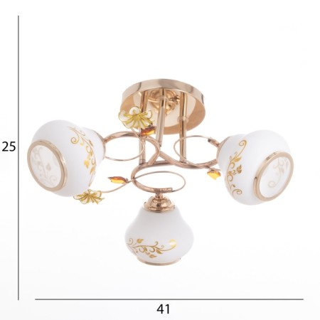 Alana chandelier 3x40W E27 Gold Model: 2612380-4