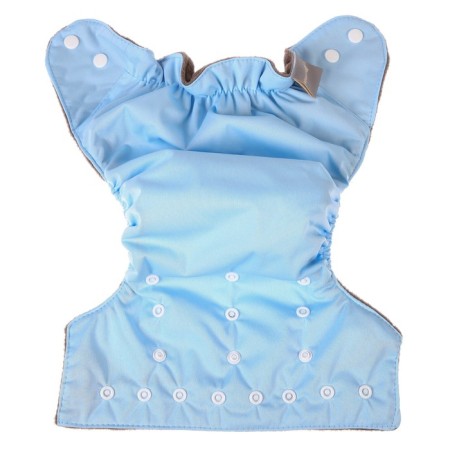 Panties-scammer, reusable, carbon-bamboo fabric, blue color, from 0-36 months.-5