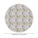Tables on the table “Field of Iris”, round, oxford, elastic band, size 120x120 cm, diameter 75-100 cm