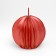 Figure candle "Faced ball", 6.5x6.5 cm, red
