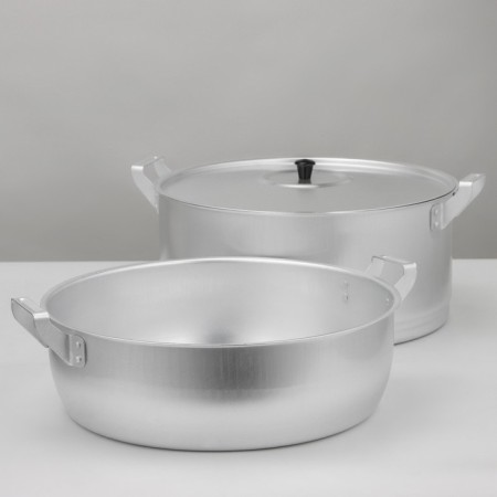 Aluminum moth Scovo, 15 l, d = 34 cm, 4 disks, metal cover-5