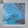 Scrapbooking paper "Blue paint stains" density 180 grams set 5 pcs 30.5x32 cm
