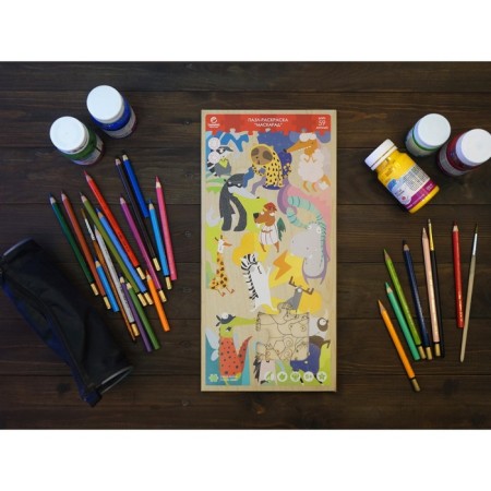 Wooden puzzle - Coloring "Masquerade"