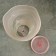 Flower pot with the pallet "Christina" alabaster, pink 1.8 liters