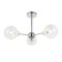 Ceiling EVOLUCE lamp. Sle102702-03. Giorte. 3x40 W, E14, 61x61x33.5 cm, chromium color