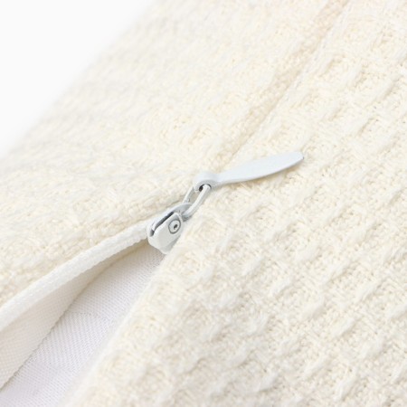Pillowcase decorative Ethel Glare 45x45cm, milk color, polyester-3