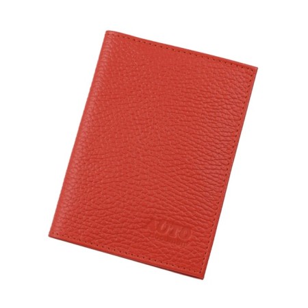 Cover for autoDocations and passports, red color