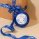 Atlase tape “Happy New Year!”, Blue, 2 cm × 25 yards (22.5 m)