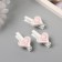 Decor for creativity wood "Procher. Heart with legs" Pink set 3 pcs 1.7x3x5 cm