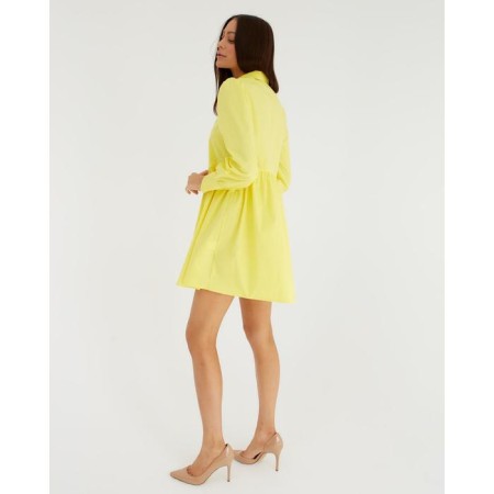 Dress summer female mist size 48, yellow color-2