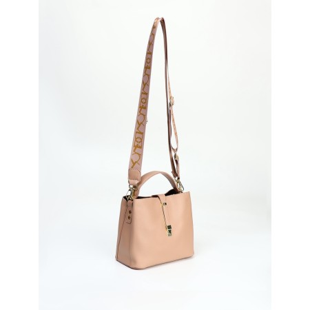 Bag Female Tout with zipper, beige color-1