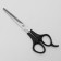 Filtering scissors with emphasis, blade - 6 cm, black color