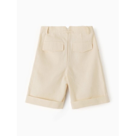 Shorts for a boy, minku, beige color, height 158 ​​cm-2