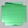 Cookie box, confectionery packaging with PVC lid, green, 15 x 15 x 3 cm