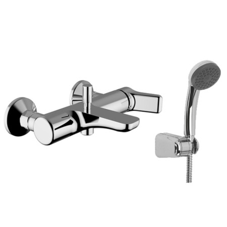 Bath mixer Zipponi Green, 1-crap horizontal, with manual watering cub in the kit, color chromium