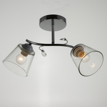 Aisha chandelier 2he27 40W chrome 45x26x27 cm Bayerlux-1