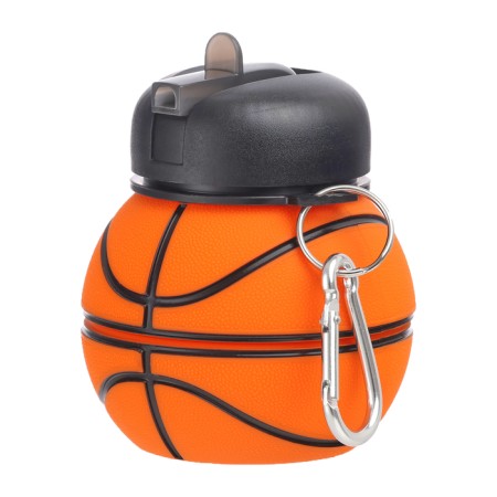 Water bottle, 550 ml, basketball ball, folding, 18 x 8.7 cm-2