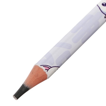 Pencil b/g design BrunovisConti Kawaii Animals. Hare, circle, hb, 3mm-2