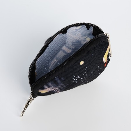 A backpack - a bag, Erich Krause, a wallet from textiles, artificial leather, black color-5