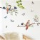 Sticking plastic interior color "Birds on branches" 20x30 cm