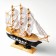 Souvenir Small Small Small "Pharaoh", black sides, cabins, 3 masts, white sails in stripes