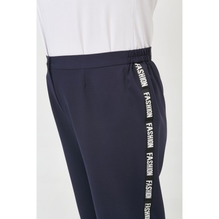Female trousers, size 64, blue color-3