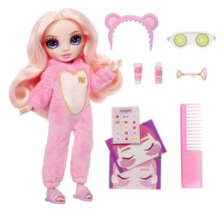 Bella Parker doll, Junior Pj Party, with accessories, pink-3