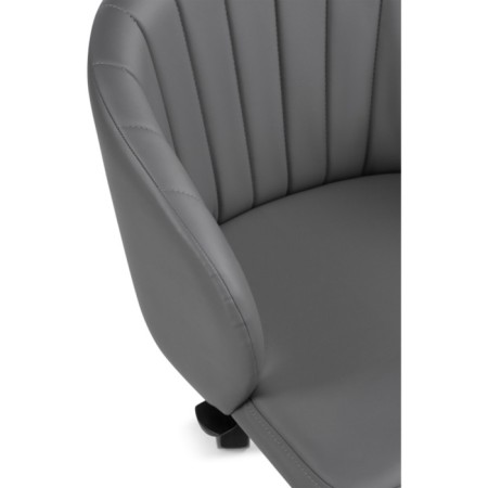 Computer chair Plastic Plastic/Eco -leather, black/gray 59x60x78 cm-4