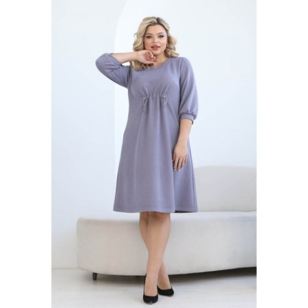 Female dress, size 58, gray color-7
