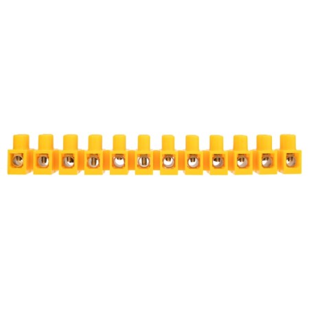 Klement screw block KV-25 10-25, current 60 A, polypropylene yellow rexant (10 pcs.-4