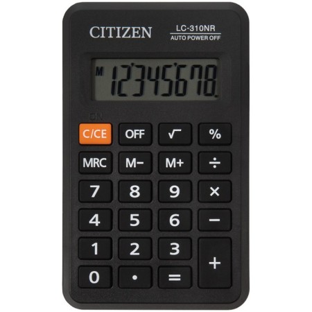 CITIZEN pocket Citizen "LC310NR", 8-bit, 69 x 115 x 23 mm, battery power, black-3
