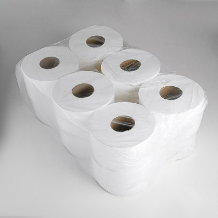 White toilet paper with perforation, for the dispenser, 2 layers, 160 meters-1