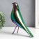 Souvenir Polystone "Bird" gold chameleon 25.5x25x8 cm