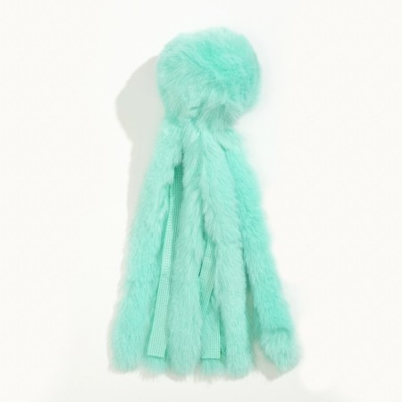 A toy for cats "octopus" from artificial fur, up to 19 cm, mint-5