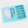 Box for sweets 25 pcs, 22 x 22 x 3.5 cm, blue
