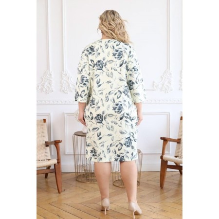 Women's dress, size 62, milk color-1