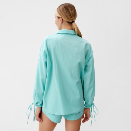 Female set (blouse, shorts) minku: casual collection mint color, river 44-5