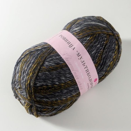 Yarn "Multicolor rovnitsa" 50% wool, 50% acrylic 400m/200g (1142 m)-1