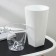 Kashpo for flowers with an insert "Grace", 2.7 l (1.5 l), white color