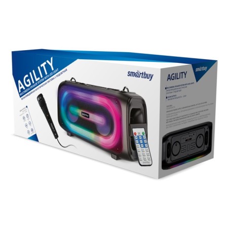 Portable karaoke system Smartbuy Agility SBS-5530.28 W, AUX, USB, BT, 3600 mAh, black-9