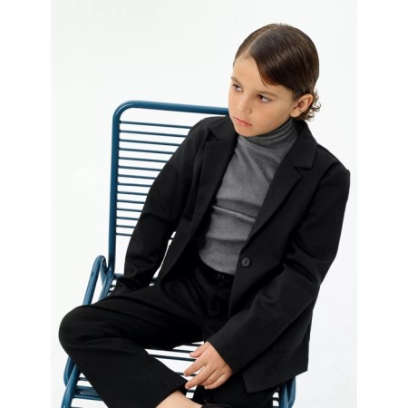 Jacket for a boy, height 146 cm, black color