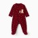 Children's jumpsuit with closed legs "Bear", burgundy color, height 68