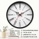 Walls wall, D-20 cm, interior, classic, "Roman numbers", silent