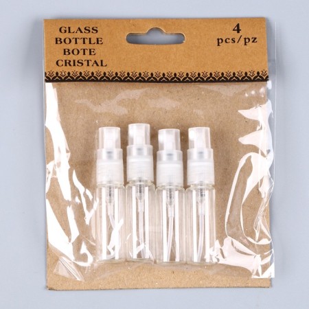 A bottle of a spray with a dispenser, 5 ml, set 4 pcs., Size 1 pc. - 1.2 × 1.2 × 6.6 cm-3