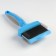A bilateral flexible packer with straight and bent teeth, 21 x 9.3 cm, blue